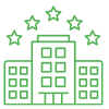 Hotel and resorts icon